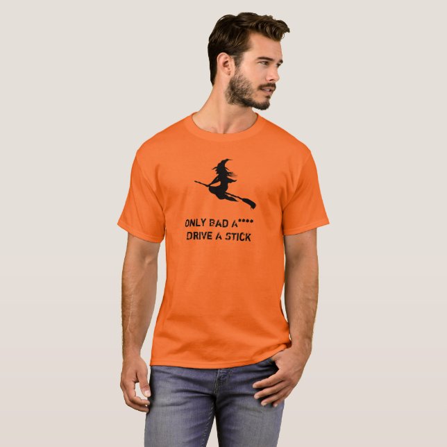 Conducir una camiseta de Halloween de Palo (Anverso completo)