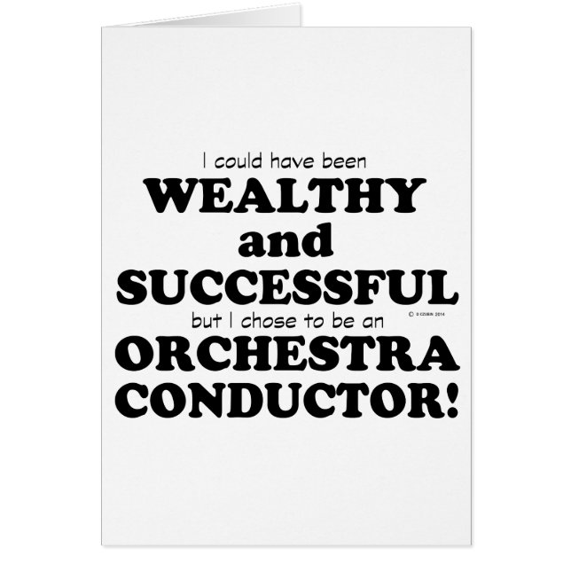 Conductor de orquesta rico y acertado (Frente)