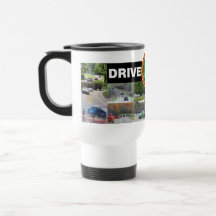 CONDUZCA el blanco de la taza del viaje del TIEMPO
