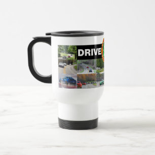 CONDUZCA el blanco de la taza del viaje del TIEMPO