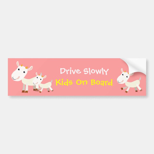 Conduzca lentamente a la pegatina para el (Frente)