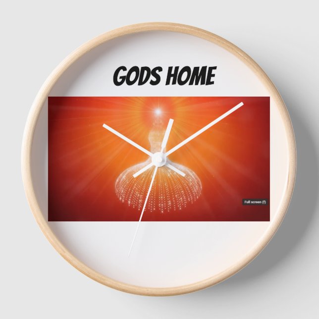 Conectar con el reloj de pared de diseño de Dios (Anverso)