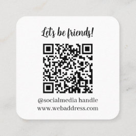 Conectar la tarjeta de presentación de código QR