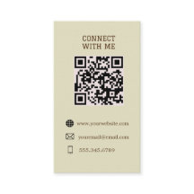 Conectarse conmigo - Tarjeta de código QR Personal