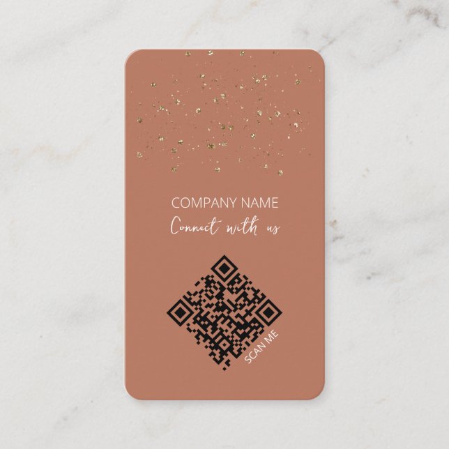 Conéctate Con La Tarjeta De Negocio De Escaneo En  (Anverso)
