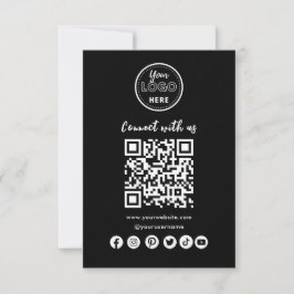 Conéctate Con La Tarjeta De Negocios De Código QR