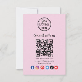 Conéctate Con La Tarjeta De Negocios De Código QR