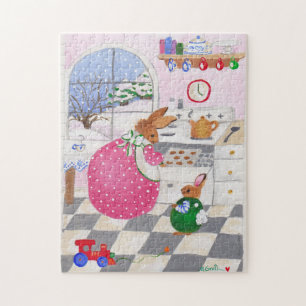 conejillos hornear galletas rompecabezas