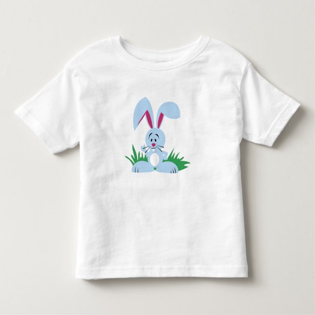 Conejito azul - camiseta del niño (Anverso)