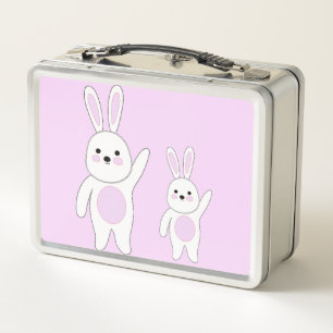 Conejito. Blanco y rosa.