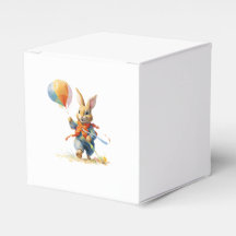 Conejito con globos Cojín para tirar cajas de favo