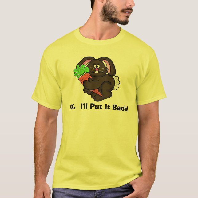 Conejito con la camiseta cristiana divertida de (Anverso)