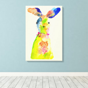 Conejito de Pascua arte acuarela lindo