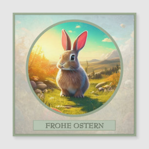 Conejito de Pascua en el encanto de la primavera