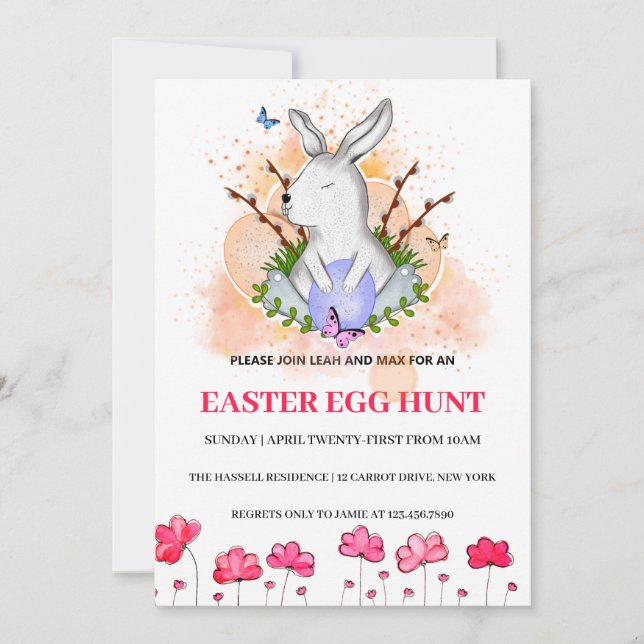 Conejito de Pascua, Invitación a la búsqueda de hu (Anverso)