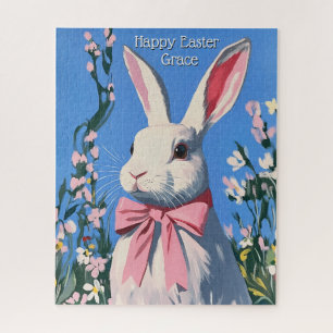 Conejito de Pascua Personalizado Rompecabezas Ador