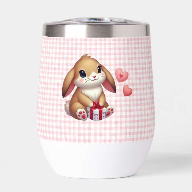 Conejito lindo del día de San Valentín  (Frente)