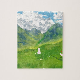 Conejito lindo rompecabezas de Mountain View