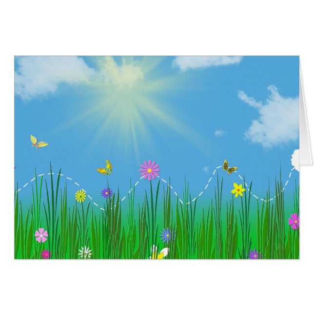 conejito saltando a través de la hierba (Anverso (Horizontal))