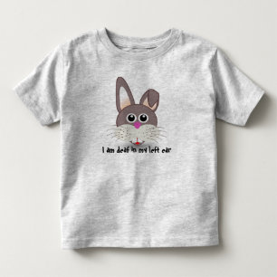 Conejito sordo: Camisa sorda de los niños del oído