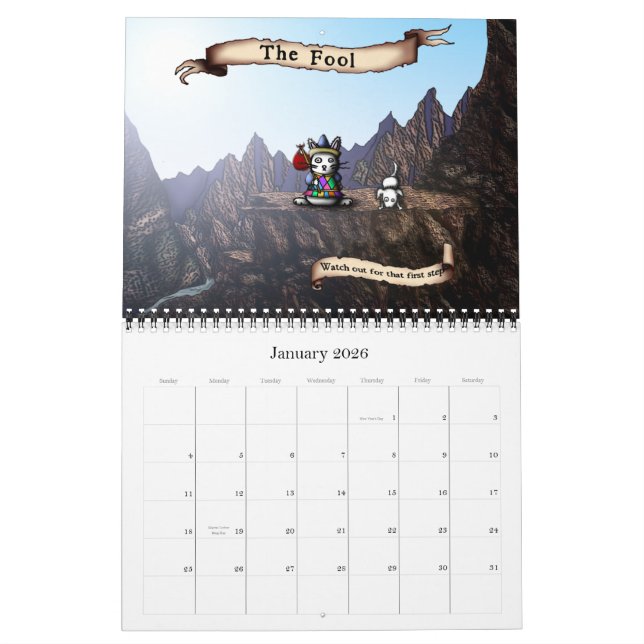 Conejitos del calendario de Tarot 2011 (Jan 2026)