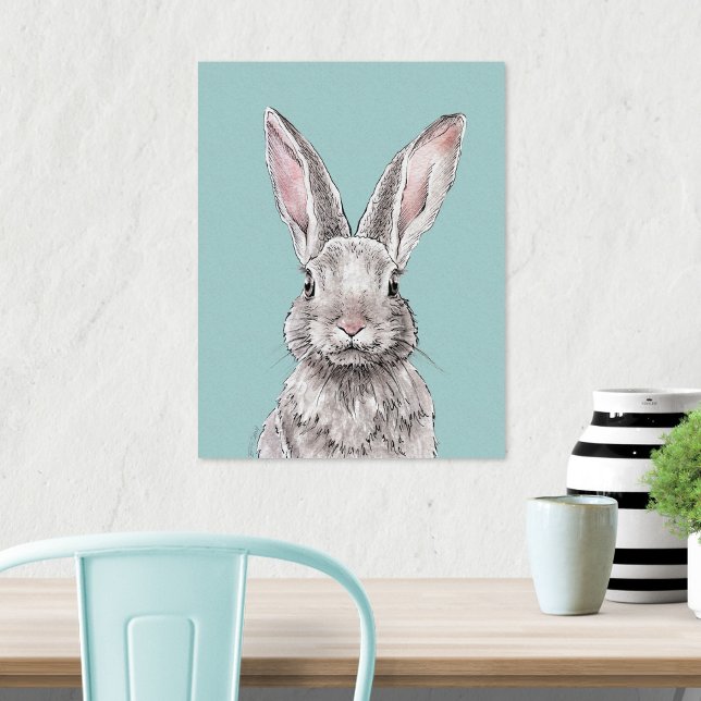 Conejo Animal arte Acuarela Lindo Primavera (Subido por el creador)