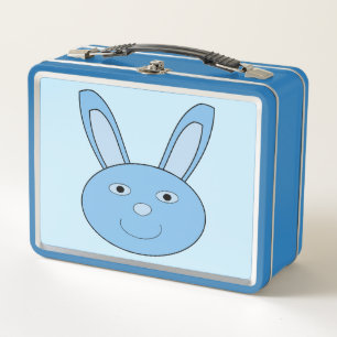 Conejo Azul Cara de Niño Primavera Pascua
