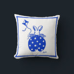 Conejo azul y amarillo con almohada de cometa<br><div class="desc">nuevo conejo de 'boy'</div>