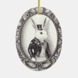 Conejo blanco - ornamento