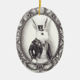 Conejo blanco - ornamento