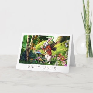 Conejo blanco   Tarjetas de Pascua "Alicia en el P