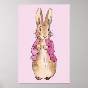 Conejo clásico Bunny con chaqueta rosa Arte de gua