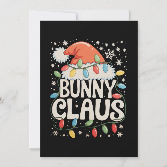 Conejo Claus Xmas Santa Navidad Festejo Familiar (Anverso)