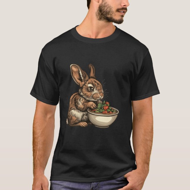 Conejo Comer Feijoada Camiseta De Larga Manga (Anverso)