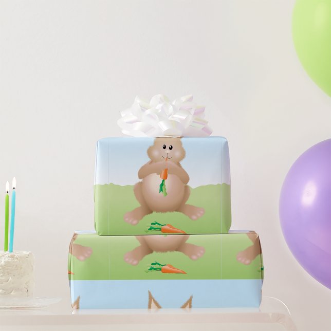 Conejo Comiendo Un Papel De Envoltura De Zanahoria (Subido por el creador)