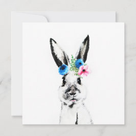 Conejo con Flores