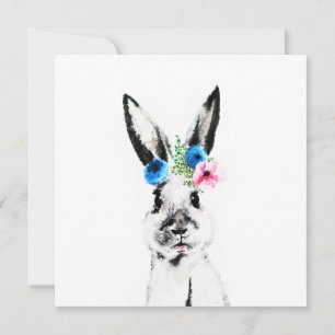 Conejo con Flores