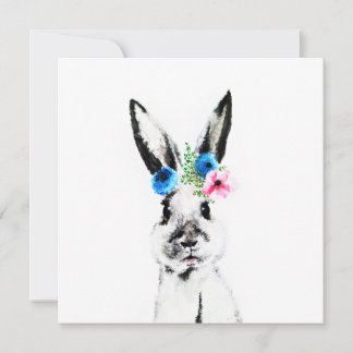 Conejo con Flores