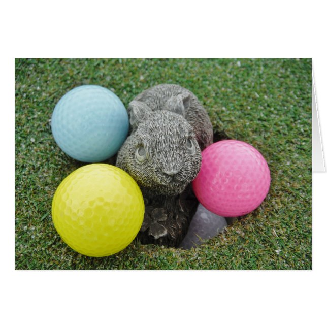 Conejo con huevo amarillo azul rosa (Anverso (Horizontal))