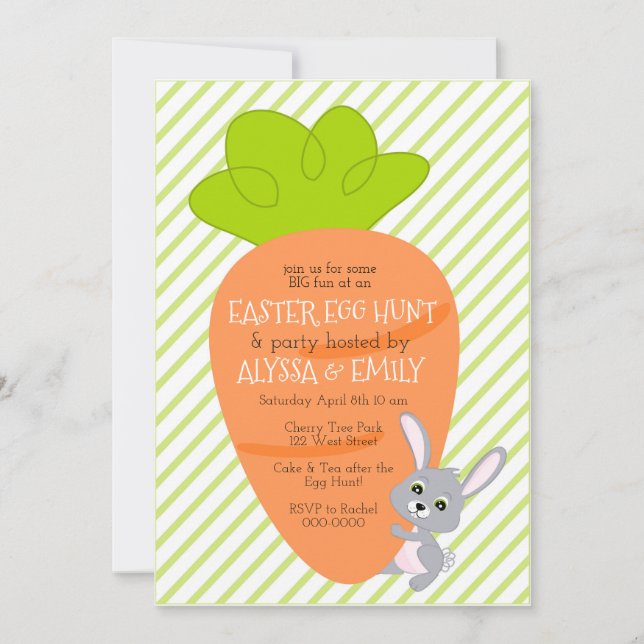 Conejo con una invitación a la gran zanja (Anverso)