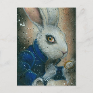 Conejo de Alice in Wonderland postal