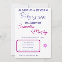 Conejo de bebés | Invitación de Baby Shower