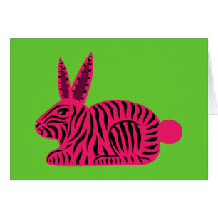 Conejo de cebra rosa