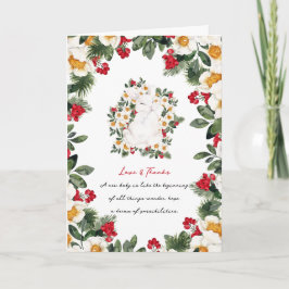 Conejo de Invierno Floral | Agradecimiento de Baby