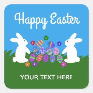 Conejo de Pascua #1-2 Pegatinas