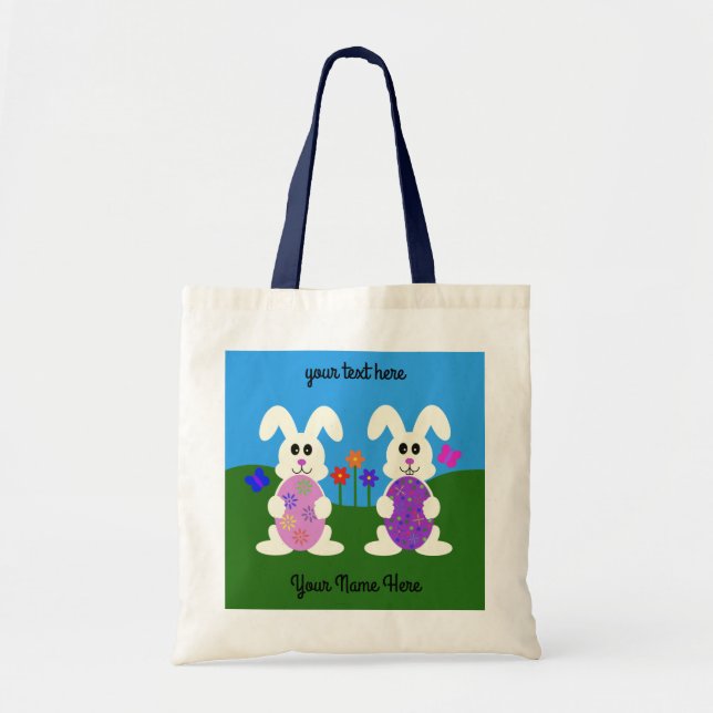 Conejo de Pascua #5 Bolsa Tote (Frente)