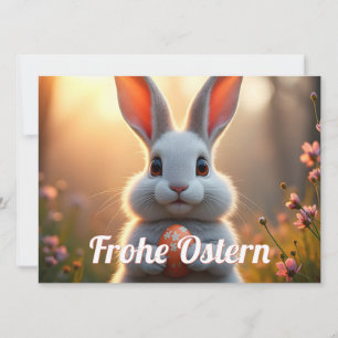Conejo de Pascua alegre en el encanto de la primav