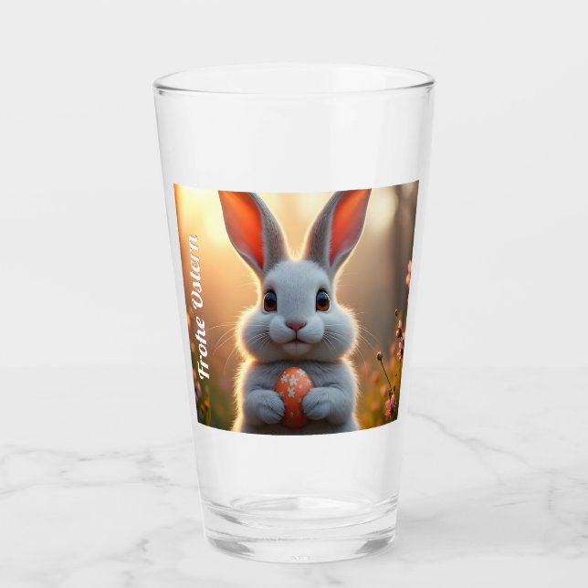 Conejo de Pascua alegre en el encanto de la primav (Anverso)