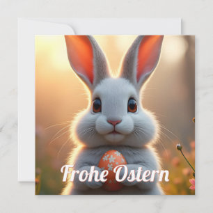 Conejo de Pascua alegre en el encanto de la primav
