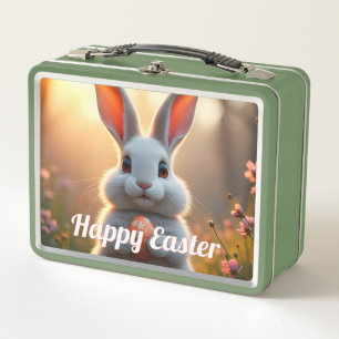 Conejo de Pascua alegre en la magia de la primaver